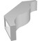 Ekena Millwork 3-in. W x 12-in. D x 16-in. H Funston Architectural Grade PVC Knee Brace BRCP03X12X16FST - alternate 2